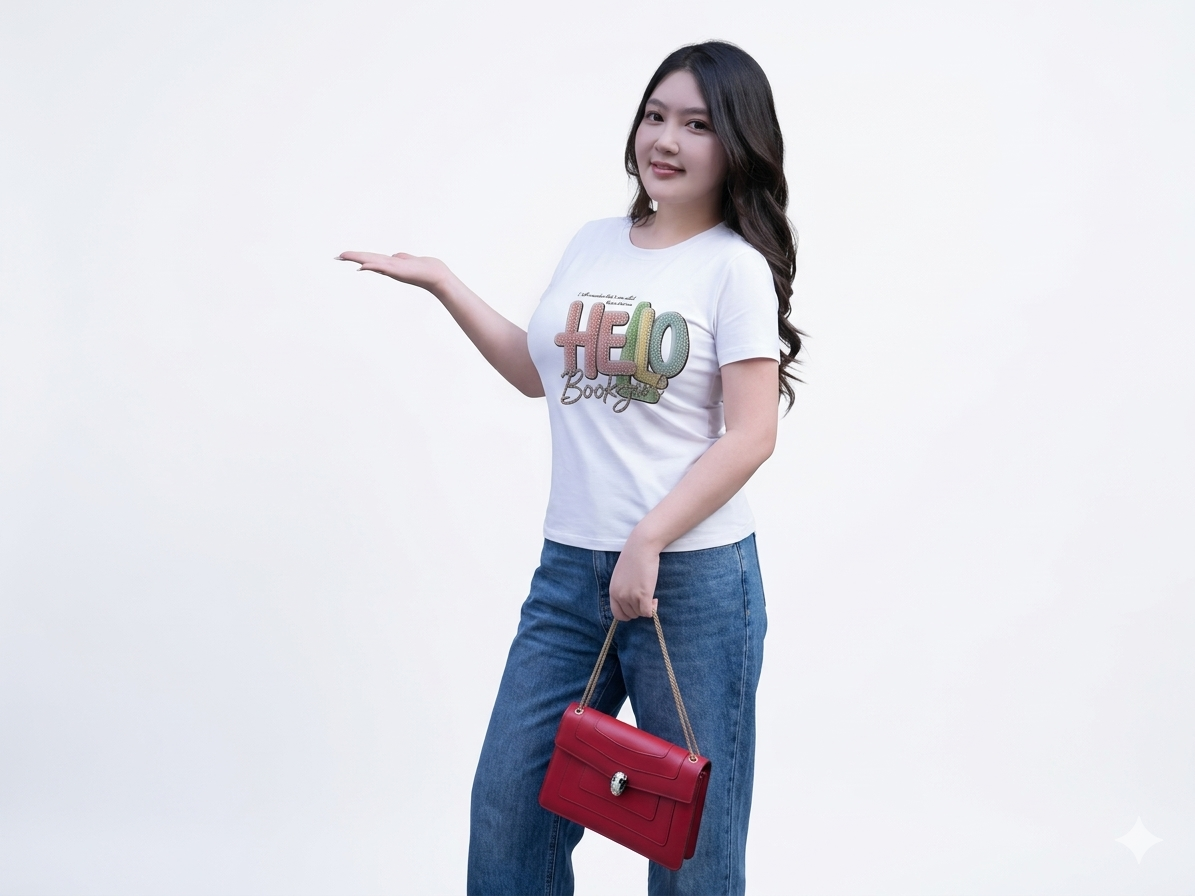 Graphic "Hello" - Casual T-Shirt