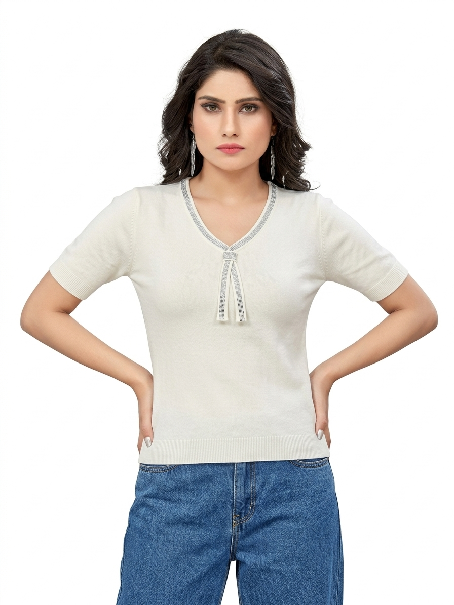 Grace Luxe Top – Timeless Italian Elegance in Pure Egyptian Cotton