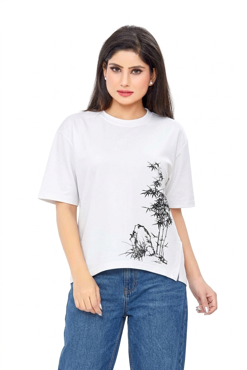 Flora Studio Drop-Shoulder Tee