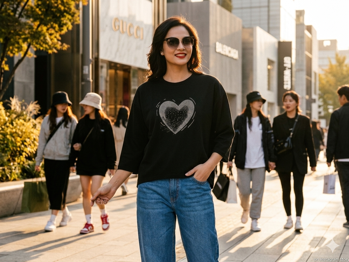 Flora Studio Drop-Shoulder Tee