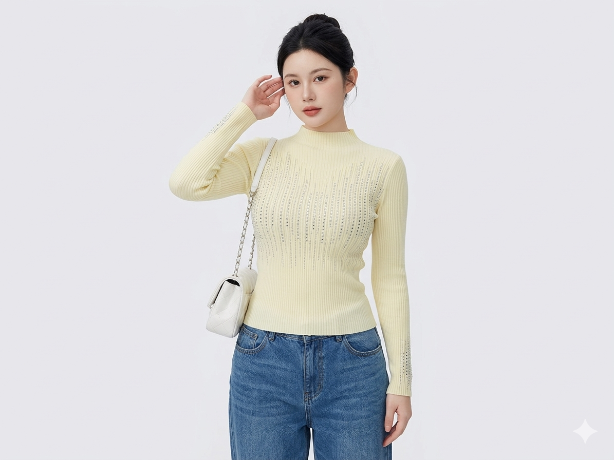 Casual Chic Top - with Sparkle Stripes