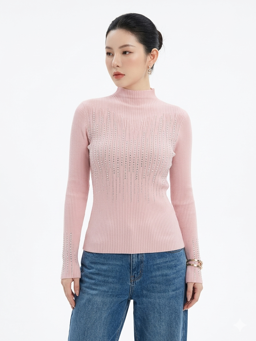 Casual Chic Top - with Sparkle Stripes
