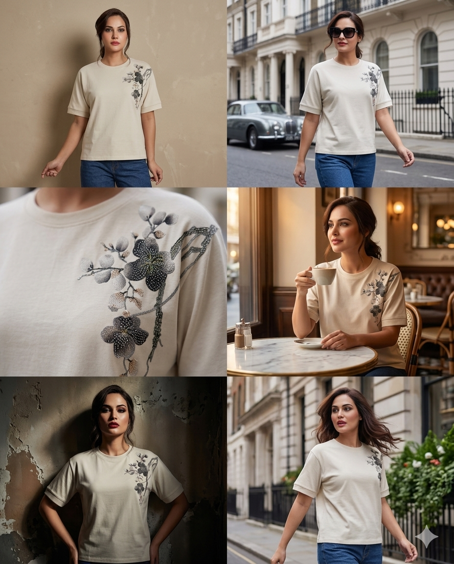 Flora Studio Drop-Shoulder Tee