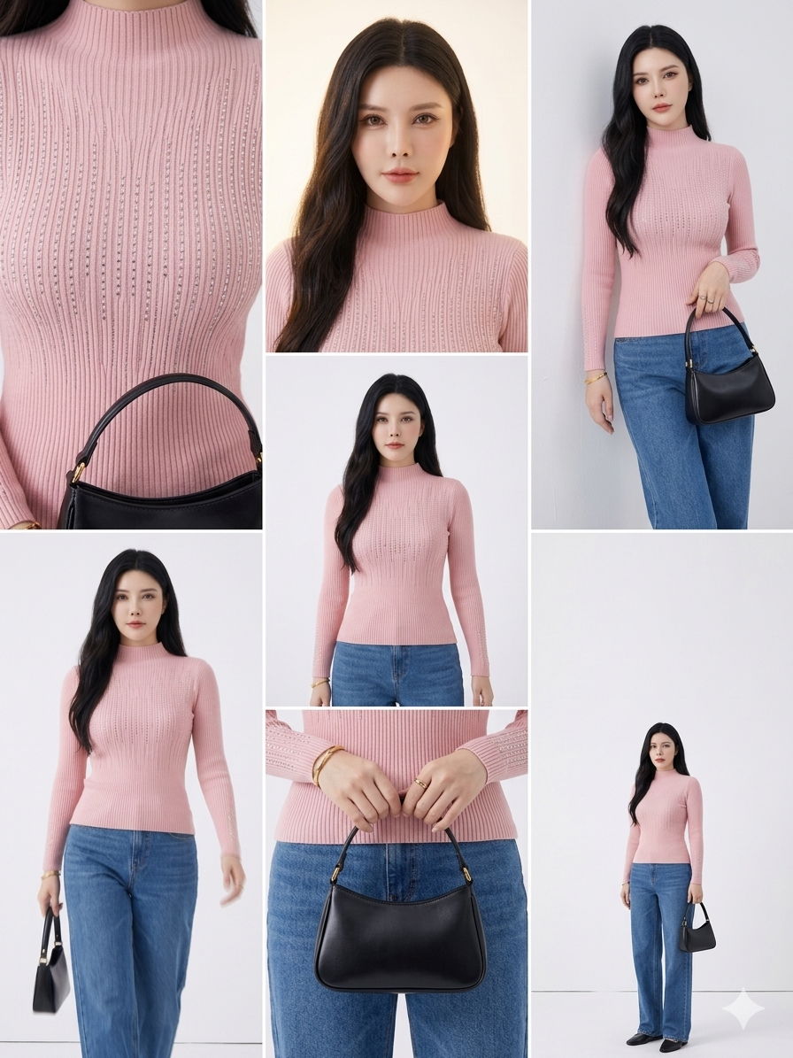 Casual Chic Top - with Sparkle Stripes