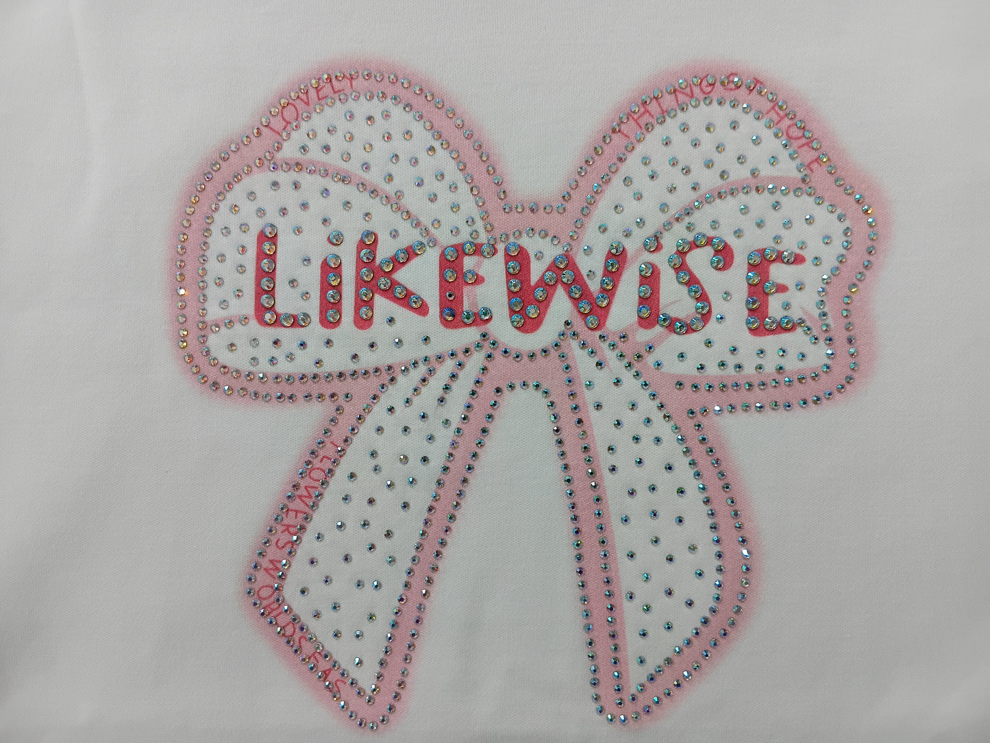 "Likewise" Bow Graphic Tee – Casual T-Shirt