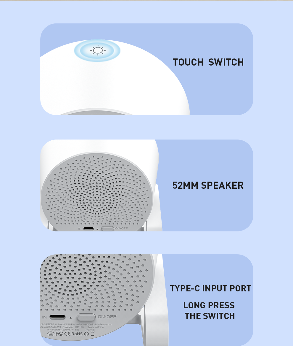 Wireless Charger With Smart Speaker