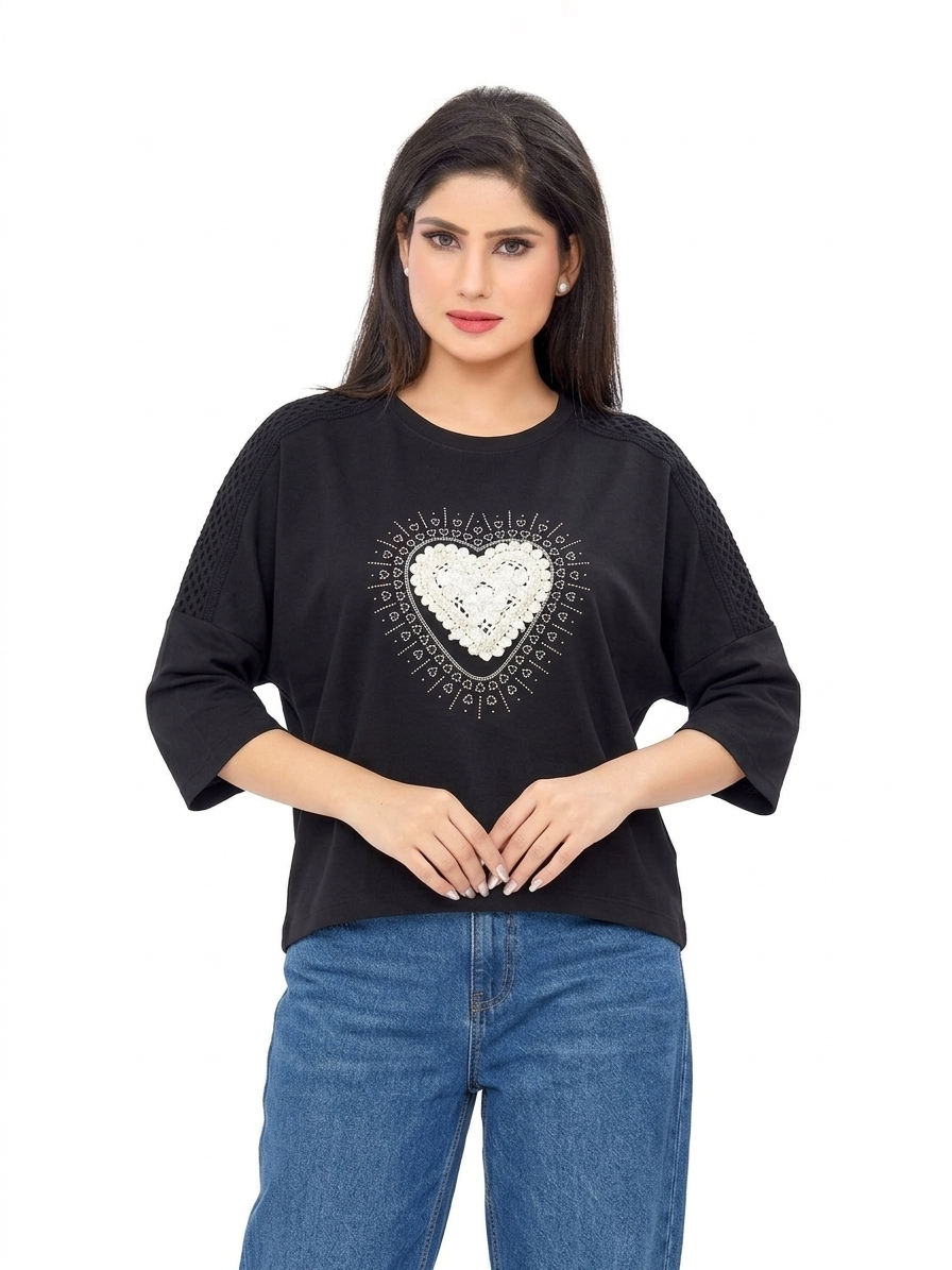The Romantic Boho Drop-Shoulder Tee