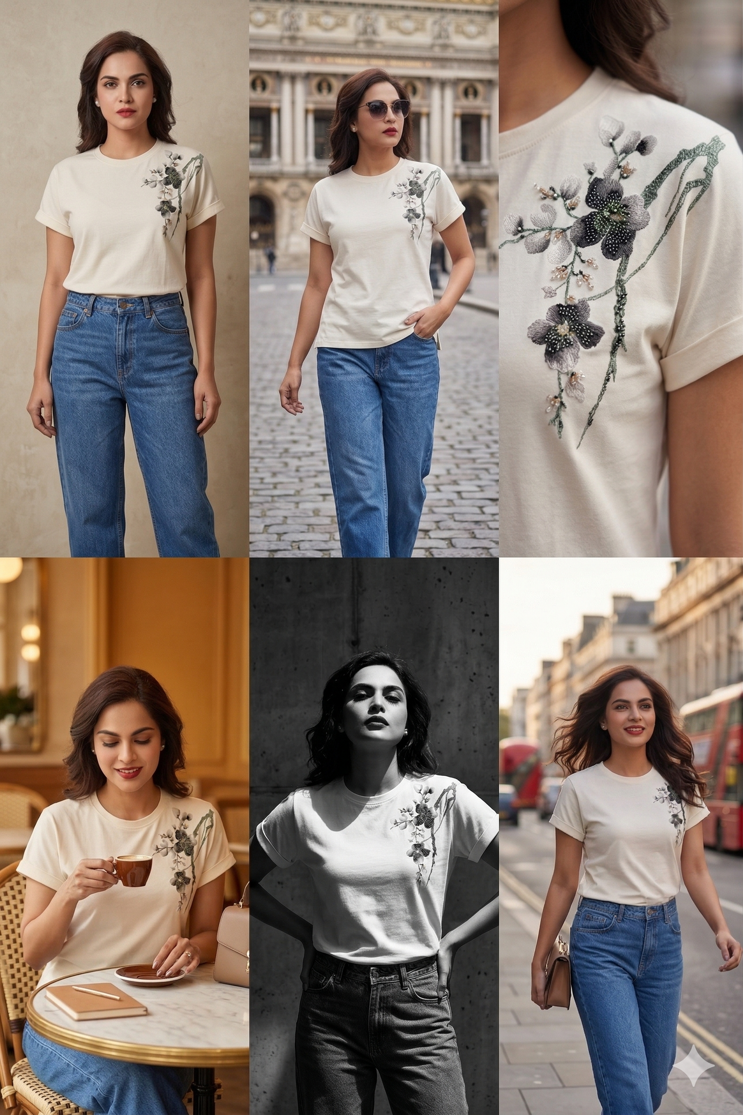 Flora Studio Drop-Shoulder Tee
