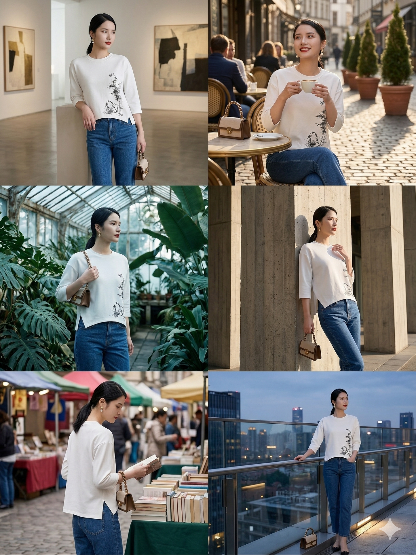 Flora Studio Drop-Shoulder Tee