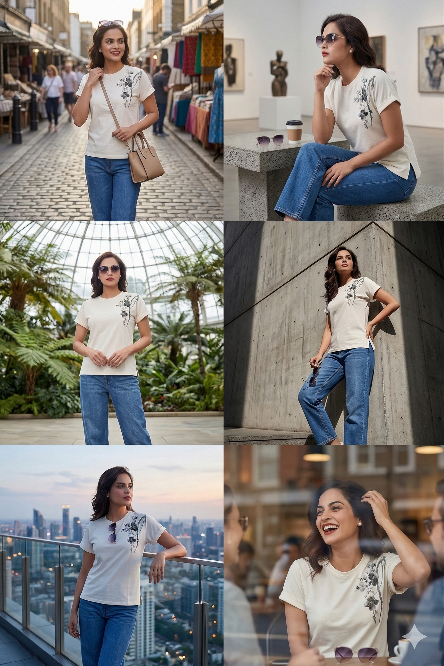 Flora Studio Drop-Shoulder Tee