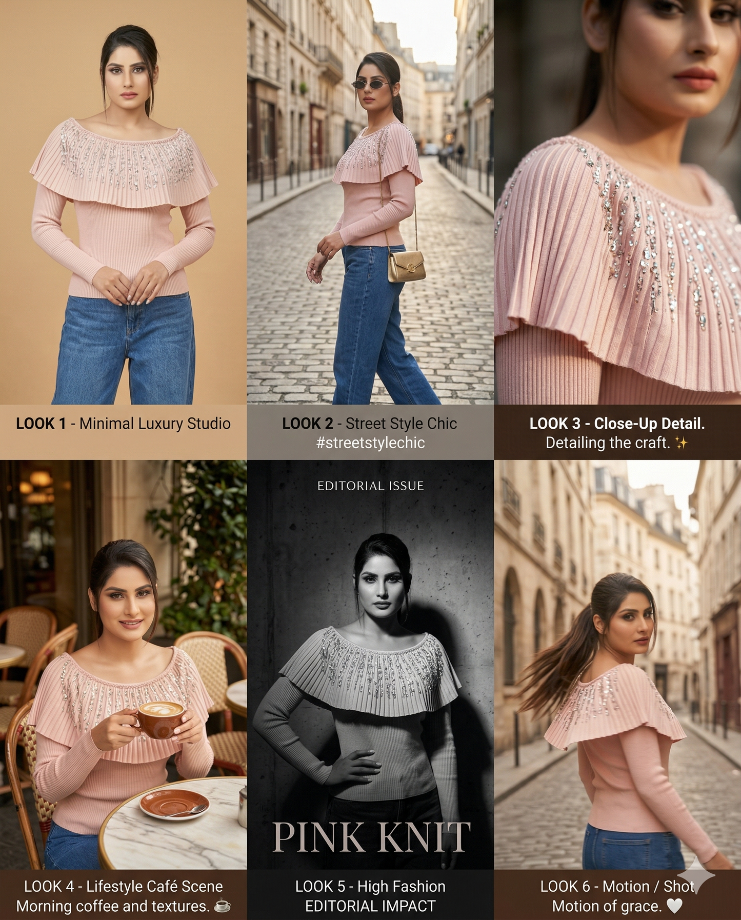 Luxury Rhinestone Embellished Designer Top – Italian Elegance, Japanese Precision
