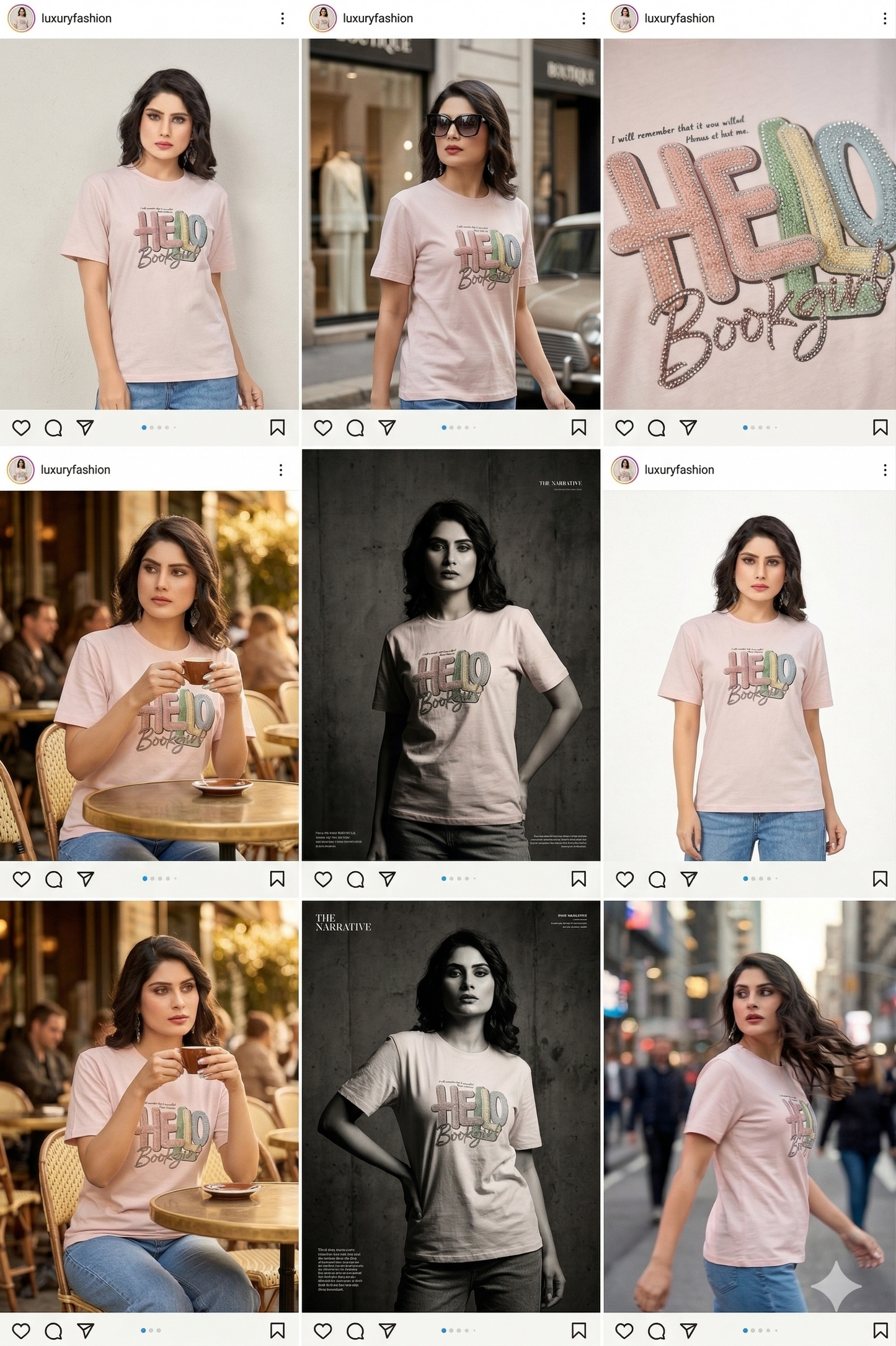 Rhinestone & Pearl “As Sweet As You” Floral Designer T-Shirt