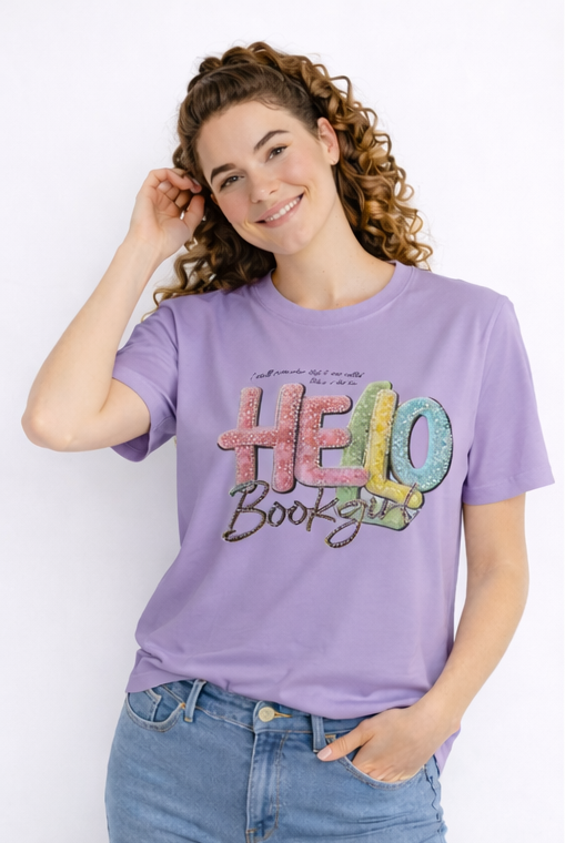 Graphic "Hello" - Casual T-Shirt