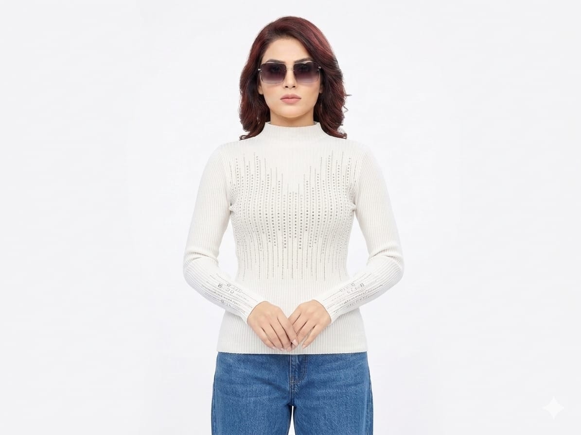 Casual Chic Top - with Sparkle Stripes