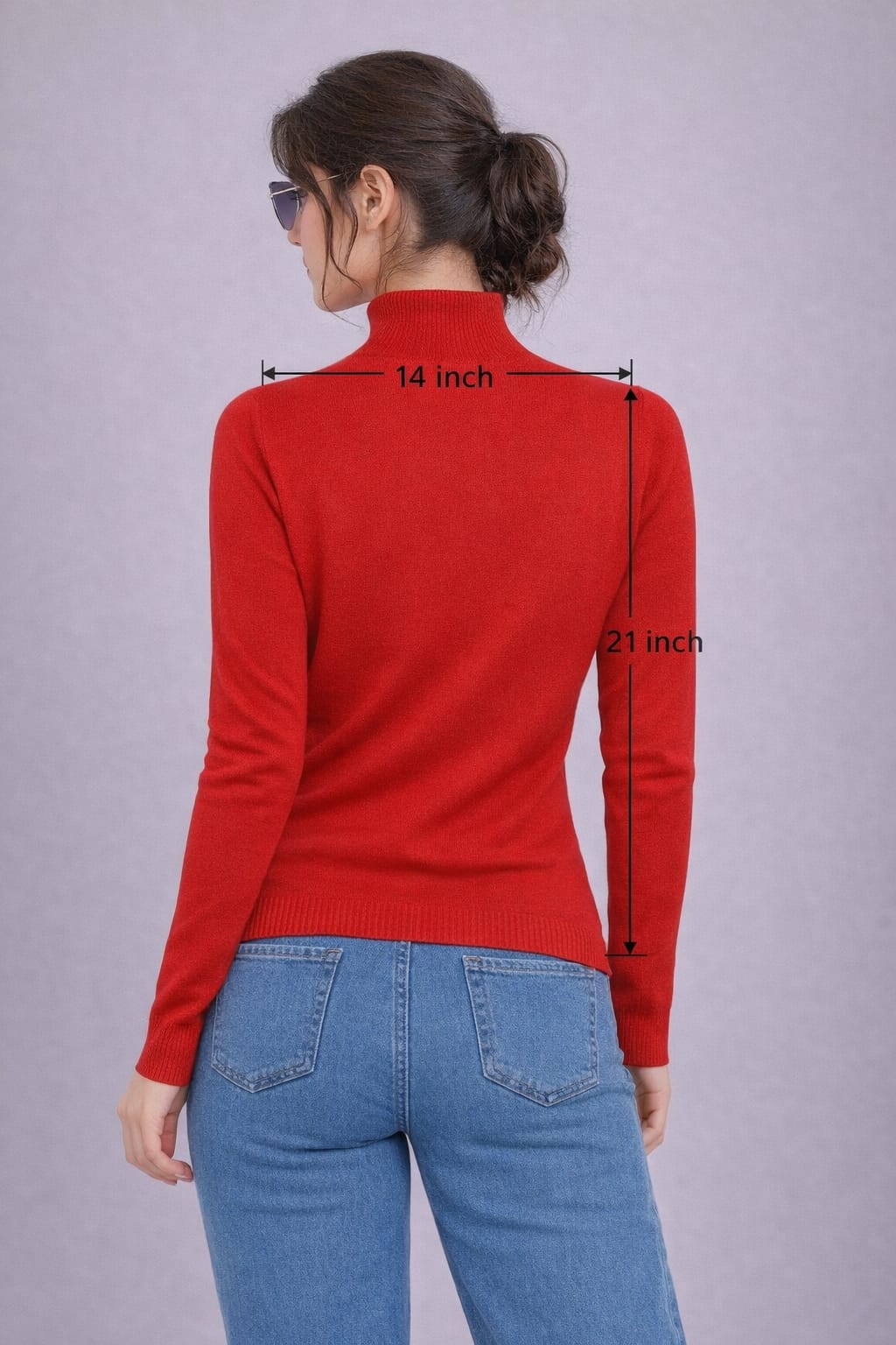 Turtleneck Knit Top