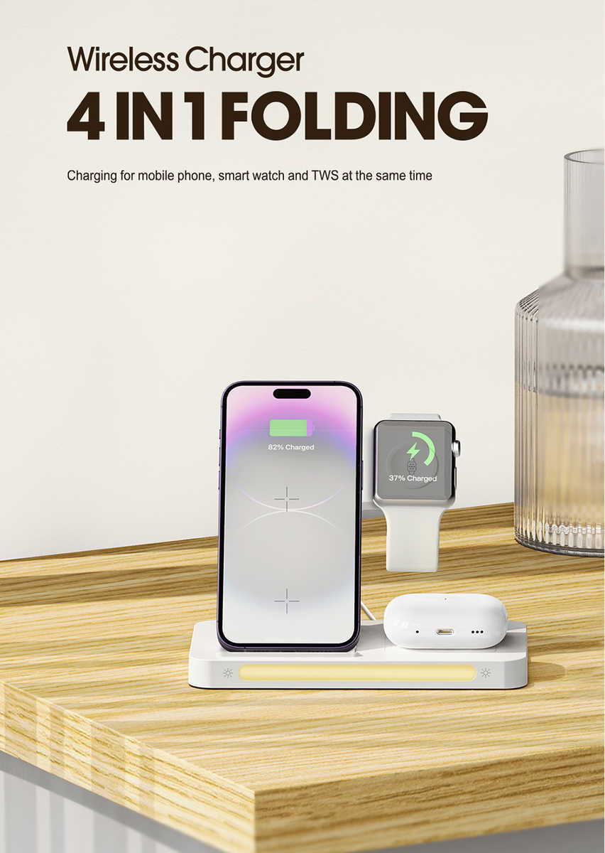 wireless charger 4 IN 1 Folding