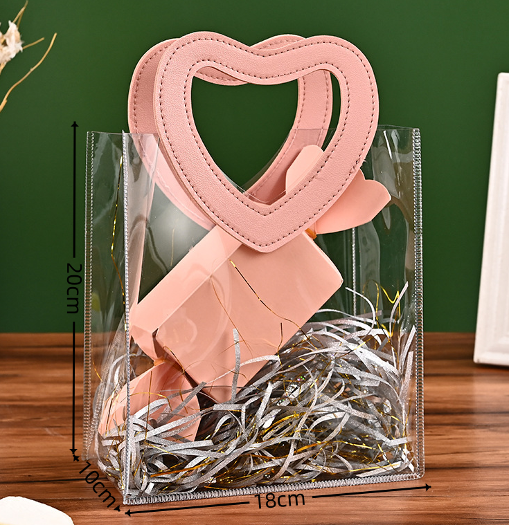 Transparent Gift Bags – Elegant Love-Inspired Packaging